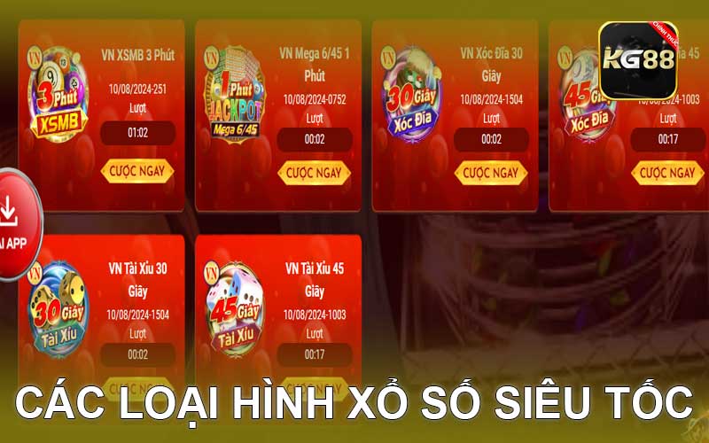 Các Loại Hình Xổ Số Siêu Tốc